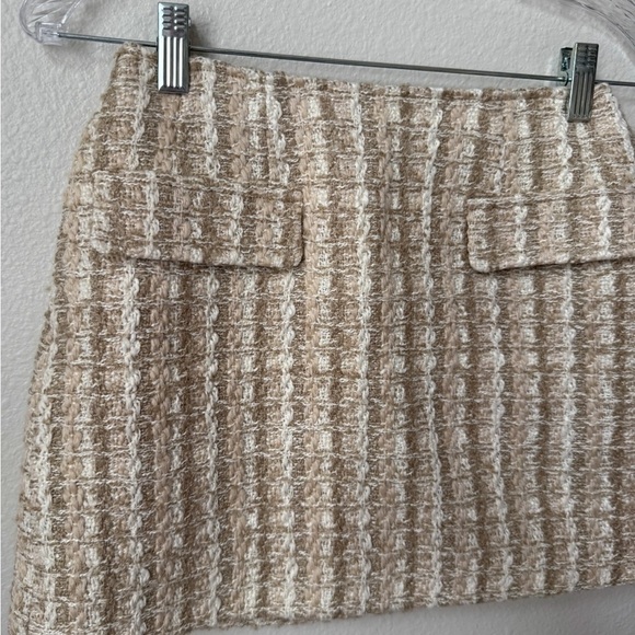 Moussy Nep Wool Tweed Mini Skirt Size 1 Small - Picture 2 of 6